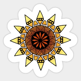 African Sun MANDALA Sticker